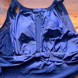 Navy one piece swimsuit